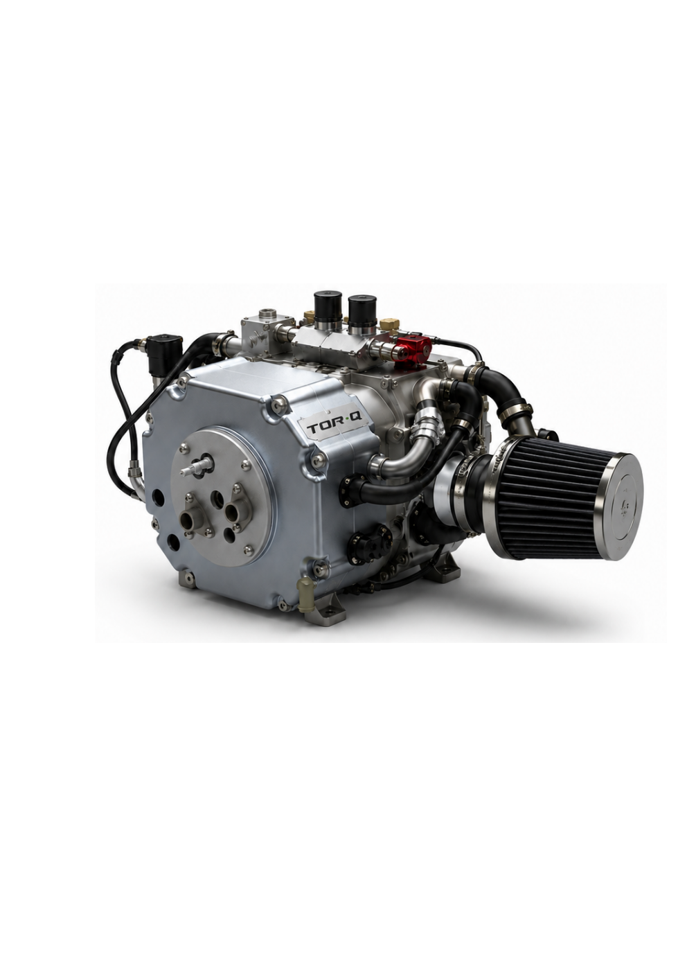 Industrial configuration study of the TORQ Engine Core with turbocharger and intake